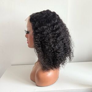 12”Human Hair Water Wave Bob Wig